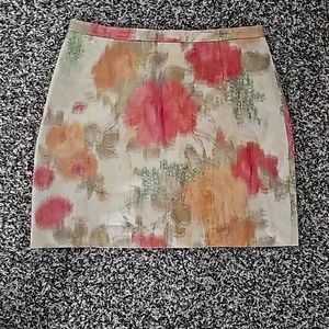 H & M Floral Print Mini Skirt
